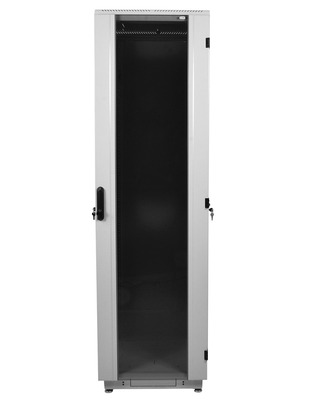 ЦМО ШТК-М-47.8.10-1ААА-9005 Шкаф телекоммуникационный напольный 47U (800х1000) дверь стекло, черный