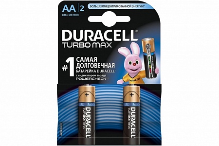 Duracell Turbo MAX LR6-2BL AA Батарея (2шт/уп)