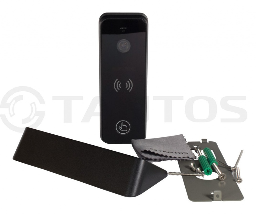 Tantos iPanel 1+ (Black) Вызывная панель видеодомофона, 800ТВЛ, угол обзора 60°, от -30С до +50С, IP66, уголок в комплекте