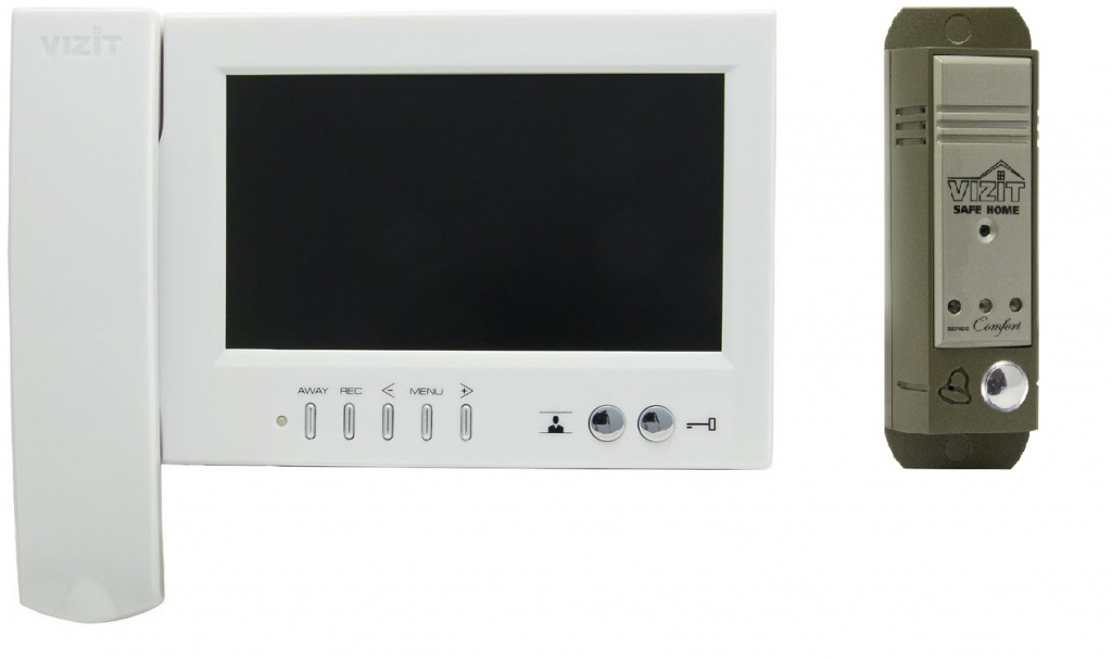 Комплект  видеодомофона VIZIT-M468MW (White) 1шт,  БВД-403CPL 1шт, БПД19W/14.4v/EU 1шт