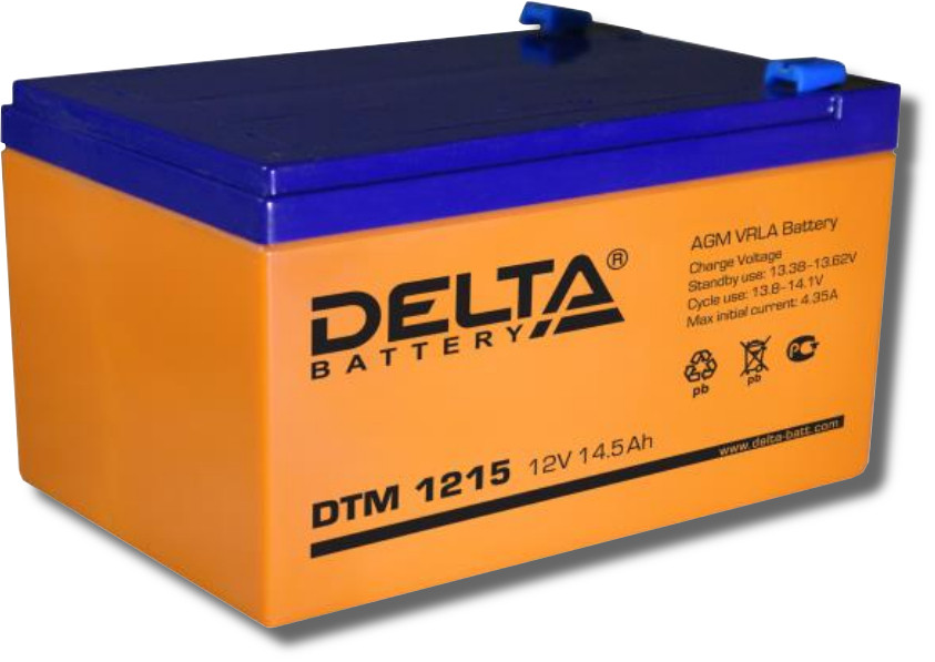 Аккумулятор DTM1215, 12В, 15А/ч