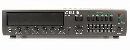 Roxton AX-480 Усилитель 480 Вт, 3 микр.+ 3 унив. входа, 5 зон, работа с RM-05