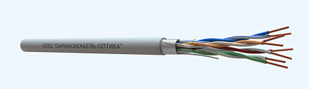 САРАНСККАБЕЛЬ-ОПТИКА FTP Cat.5e 4х2х0.51 Cu PVC нг(А)-LSLTx indoor (305м/бухта) Кабель витая пара (КСС.СКО.FU.C5e.5.04.1.1) СКО Premium