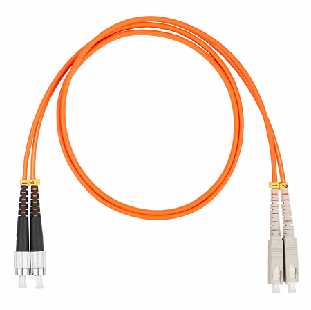 DATAREX SC-FC, дуплекс (duplex) OM2, нг(А)-HF, оранжевый, 1,0 м Шнур оптический коммутационный (патч-корд)