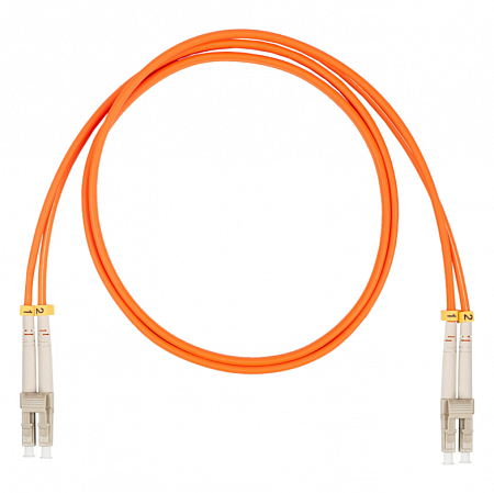 Шнур оптический коммутационный (патч-корд), LC-LC, дуплекс (duplex) OM2, нг(А)-HF, оранжевый, 5,0 м
