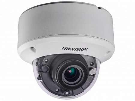 Hikvision DS-2CE56F7T-AVPIT3Z (2.8-12) 3Mp Уличная купольная HD-TVI камера с EXIR-подсветкой до 40м 1/3&quot; Progressive Scan CMOS; угол обзора: 26.8°-83°; механический ИК-фильтр; 0.01 Лк@F1.2; 1920×1536@