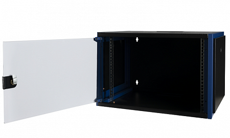 DATAREX 19&quot;, 4U 600х450 Шкаф настен, дв. стек, чер.