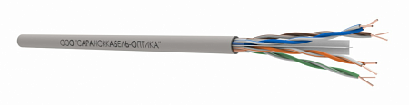 САРАНСККАБЕЛЬ-ОПТИКА UTP Cat.6 4х2х0.54 Cu PVC нг(А)-LSLTx indoor (305м/бухта) Кабель витая пара (КСС.СКО.UU.C6.5.04.7.1) СКО