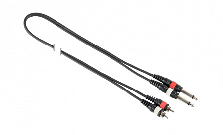Roxton DUL003/1M Шнур Jack x 2 – RCA x 2, длина 1 м