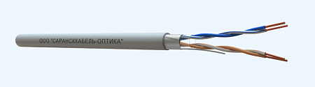 САРАНСККАБЕЛЬ-ОПТИКА FTP Cat.5e 2х2х0.52 Cu ZH нг(А)-HF indoor (500м/бухта) Кабель витая пара (КСС.СКО.FU.C5e.3.02.5.1) СКО Premium