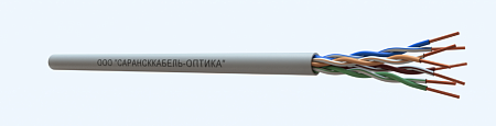 САРАНСККАБЕЛЬ-ОПТИКА UTP Сat 5e 4х2х24AWG (0.50) Cu PVC indoor (305м/бухта) Кабель витая пара (КСС.СКО.UU.C5e.1.04.4.1) СКО Premium