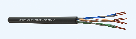 САРАНСККАБЕЛЬ-ОПТИКА FTP Cat.5e 4х2х24AWG (0.48) Cu PE OUTDOOR (305м/бухта) Кабель витая пара  (КСС.СКО.FU.C5e.4.04.2.9) СКО Standard
