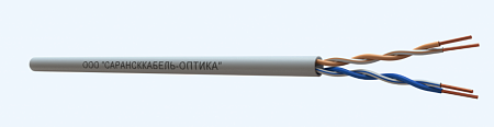 САРАНСККАБЕЛЬ-ОПТИКА UTP Cat.5e 2х2х0.51 Cu PVC нг(А)-LS indoor (500м/бухта) Кабель витая пара  (КСС.СКО.UU.C5e.2.02.1.1) СКО Premium