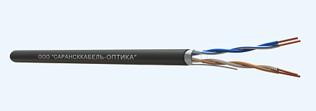 САРАНСККАБЕЛЬ-ОПТИКА FTP Cat.5e 2х2х0.52 Cu PE OUTDOOR (500м/бухта) Кабель витая пара (КСС.СКО.FU.C5e.4.02.5.9) СКО Premium