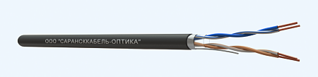 САРАНСККАБЕЛЬ-ОПТИКА FTP Cat.5e 2х2х24AWG (0.48) Cu PE OUTDOOR (500м/бухта) Кабель витая пара (КСС.СКО.FU.C5e.4.02.2.9) СКО Standard