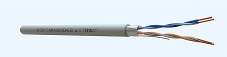 САРАНСККАБЕЛЬ-ОПТИКА FTP Cat.5e 2х2х0.51 Cu PVC нг(А)-LS indoor (500м/бухта) Кабель витая пара (КСС.СКО.FU.C5e.2.02.1.1) СКО Premium