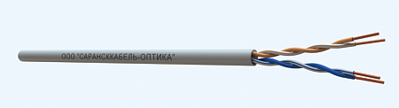 САРАНСККАБЕЛЬ-ОПТИКА UTP Cat.5e 2х2х24AWG (0.46) Cu PVC indoor (500м/бухта) Кабель витая пара (КСС.СКО.UU.C5e.1.02.3.1) СКО Medium
