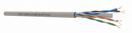 САРАНСККАБЕЛЬ-ОПТИКА UTP Cat.6 4х2х0.54 Cu PVC indoor (305м/бухта) Кабель витая пара (КСС.СКО.UU.C6.1.04.7.1) СКО