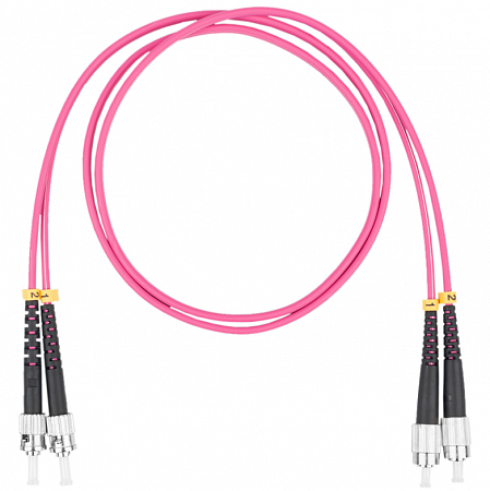 DATAREX FC-ST, дуплекс (duplex) OM4, нг(А)-HF, маджента, 15 м Шнур оптический коммутационный (патч-корд)