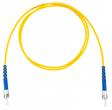 Шнур оптический коммутационный (патч-корд), ST-ST симплекс (simplex) OS2, нг(А)-HF, желтый, 3,0 м