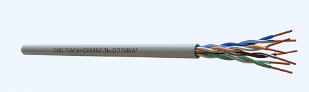 САРАНСККАБЕЛЬ-ОПТИКА UTP Cat.5e 4х2х0.51 Cu ZH нг(А)-HF indoor (305м/бухта) Кабель витая пара (КСС.СКО.UU.C5e.3.04.1.1) СКО Premium