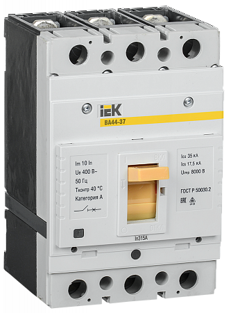IEK ВА44-37 Выключатель автоматический 3P 315А 35кА (SVA4410-3-0315-35)