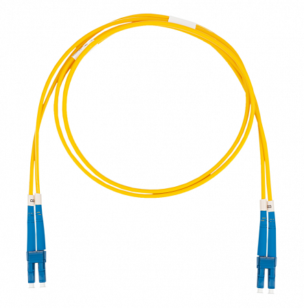 Шнур оптический коммутационный (патч-корд), LC-LC, дуплекс (duplex) OS2, нг(А)-HF, желтый, 2,0 м