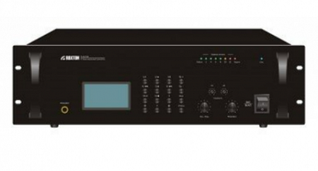 Roxton IP-A67350 IP-усилитель, 350 Вт, 1 микр.+ 1 лин. вход, запуск mp3-проигрывателя, 3U