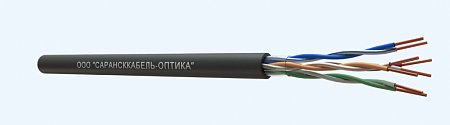САРАНСККАБЕЛЬ-ОПТИКА FTP Cat.5e 4х2х0.51 Cu PE OUTDOOR (305м/бухта) Кабель витая пара (КСС.СКО.FU.C5e.4.04.1.9) СКО Premium
