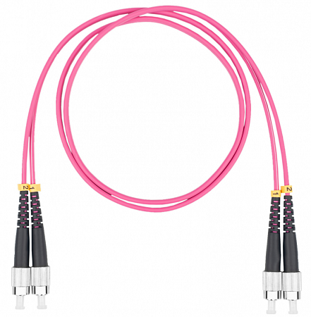 DATAREX FC-FC, дуплекс (duplex) OM4, нг(А)-HF, маджента, 1,0 м Шнур оптический коммутационный (патч-корд)