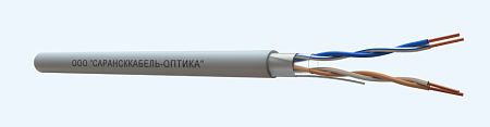 САРАНСККАБЕЛЬ-ОПТИКА FTP Cat.5e 2х2х0.52 Cu PVC нг(А)-LS indoor (500м/бухта) Кабель витая пара (КСС.СКО.FU.C5e.2.02.5.1) СКО Premium
