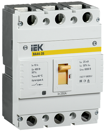 IEK ВА44-35 Выключатель автоматический 3P 200А 25кА (SVA4410-3-0200)