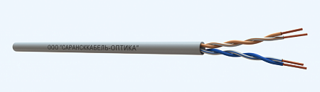 САРАНСККАБЕЛЬ-ОПТИКА UTP Cat.5e 2х2х0.51 Cu PVC indoor (500м/бухта) Кабель витая пара (КСС.СКО.UU.C5e.1.02.1.1) СКО Premium