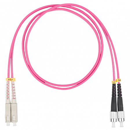 DATAREX SC-FC, дуплекс (duplex) OM4, нг(А)-HF, маджента, 0,5 м Шнур оптический коммутационный (патч-корд)
