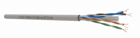 САРАНСККАБЕЛЬ-ОПТИКА UTP Cat.6 4х2х0.57 Cu ZH нг(А)-HF indoor (305м/бухта) Кабель витая пара (КСС.СКО.UU.C6.3.04.8.1) СКО