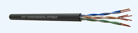 САРАНСККАБЕЛЬ-ОПТИКА UTP Сat 5e 4х2х0.51 Cu PE Outdoor (305м/бухта) Кабель витая пара (КСС.СКО.UU.C5e.4.04.1.9) СКО Premium