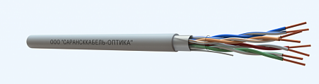 САРАНСККАБЕЛЬ-ОПТИКА FTP Cat.5e 4х2х24AWG (0.48) Cu PVC нг(А)-LS indoor (305м/бухта) Кабель витая пара (КСС.СКО.FU.C5e.2.04.2.1) СКО Standard