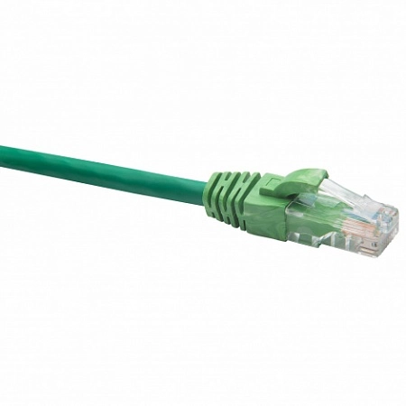 RJ45-RJ45 U/UTP Cat.5e LSZH нг(А)-HF (DR-181205), Патч-корд (коммутационный шнур) 0.5м, зеленый