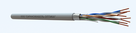 САРАНСККАБЕЛЬ-ОПТИКА FTP Cat.6 4х2х0.57 Cu PVC нг(А)-LSLTx indoor (305м/бухта) Кабель витая пара (КСС.СКО.FU.C6.5.04.8.1) СКО