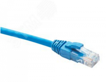 DATAREX U/UTP Коммутационный шнур категория 5e LSZH нг(А)-HF 0,2 м, синий.
