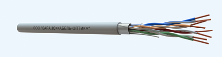 САРАНСККАБЕЛЬ-ОПТИКА FTP Cat.5e 4х2х24AWG (0.46) Cu PVC indoor (305м/бухта) Кабель витая пара (КСС.СКО.FU.C5e.1.04.3.1) СКО Medium