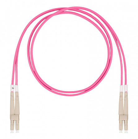 DATAREX LC-LC, дуплекс (duplex) OM4, нг(А)-HF, маджента, 20 м. Шнур оптический коммутационный (патч-корд)