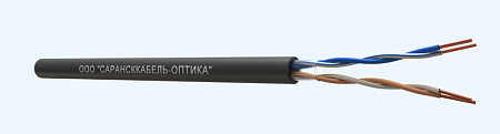 САРАНСККАБЕЛЬ-ОПТИКА Кабель витая пара UTP Cat.5e 2х2х0.51 Cu PE OUTDOOR (500м/бухта) (КСС.СКО.UU.C5e.4.02.1.9) СКО Premium