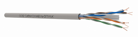 САРАНСККАБЕЛЬ-ОПТИКА UTP Cat.6 4х2х0.57 Cu PVC нг(А)-LSLTx indoor (305м/бухта) Кабель витая пара (КСС.СКО.UU.C6.5.04.8.1) СКО