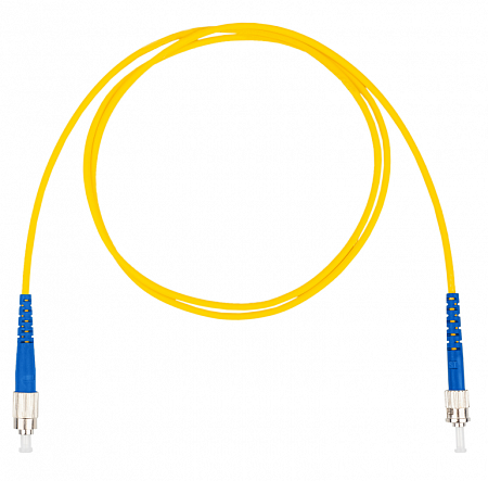 Шнур оптический коммутационный (патч-корд), FC-ST симплекс (simplex) OS2, нг(А)-HF, желтый, 3,0 м