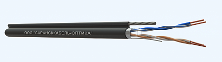 САРАНСККАБЕЛЬ-ОПТИКА FTP Cat.5e 2х2х0.51 Cu PE OUTDOOR (500м/бухта) Кабель витая пара (КСС.СКО.FU.C5e.4.02.1.9) СКО Premium