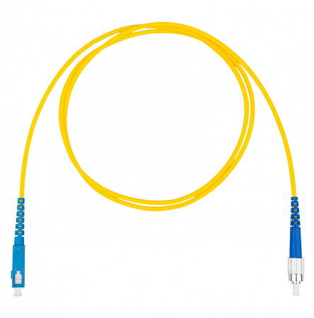 DATAREX SC-FC симплекс (simplex) OS2, нг(А)-HF, желтый, 5,0 м Шнур оптический коммутационный (патч-корд)